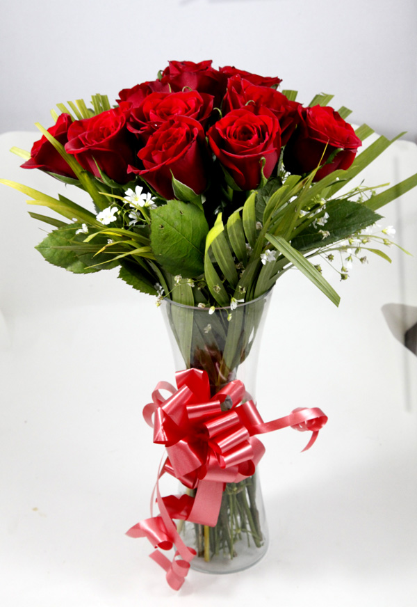 Red Rose In Vase